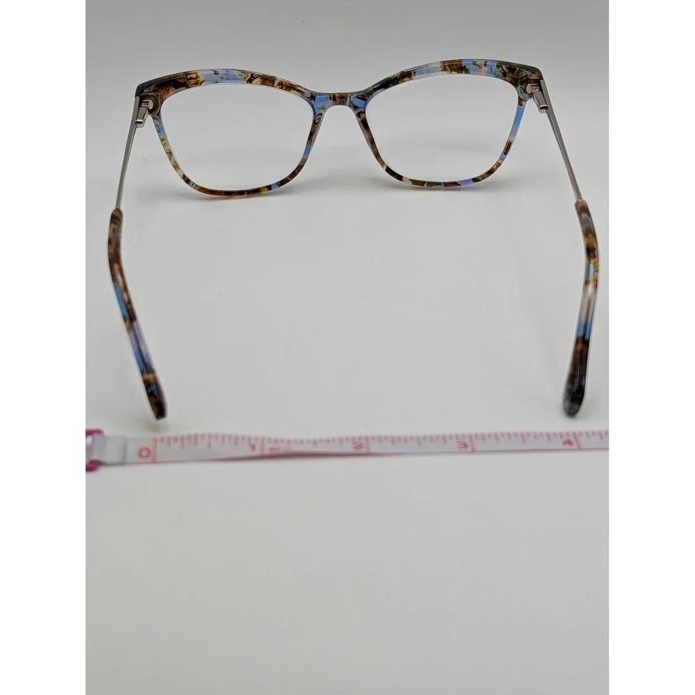 Badgley Mischka Ellia Blue Cat Eye Eyeglass Frames 53-16-135 Women's Rx Glasses